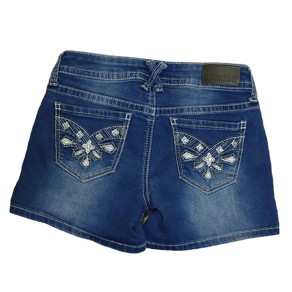 Hydraulic Bailey Low Rise Denim Shorts Jean Short Cutoffs Juniors Size 3/4